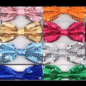 Sequin Bow ties